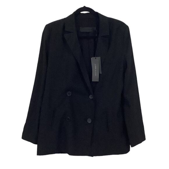 Jenni Kayne Jones Blazer In Black Size 4 Double Breasted Jacket - Picture 2 of 14